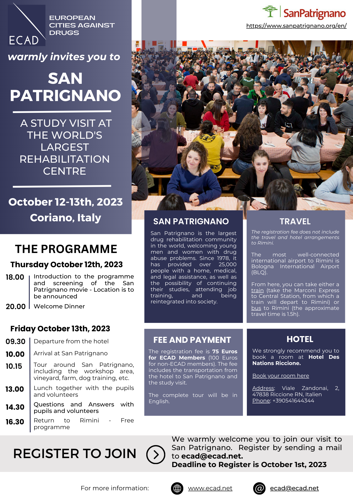 San patrignano flyer